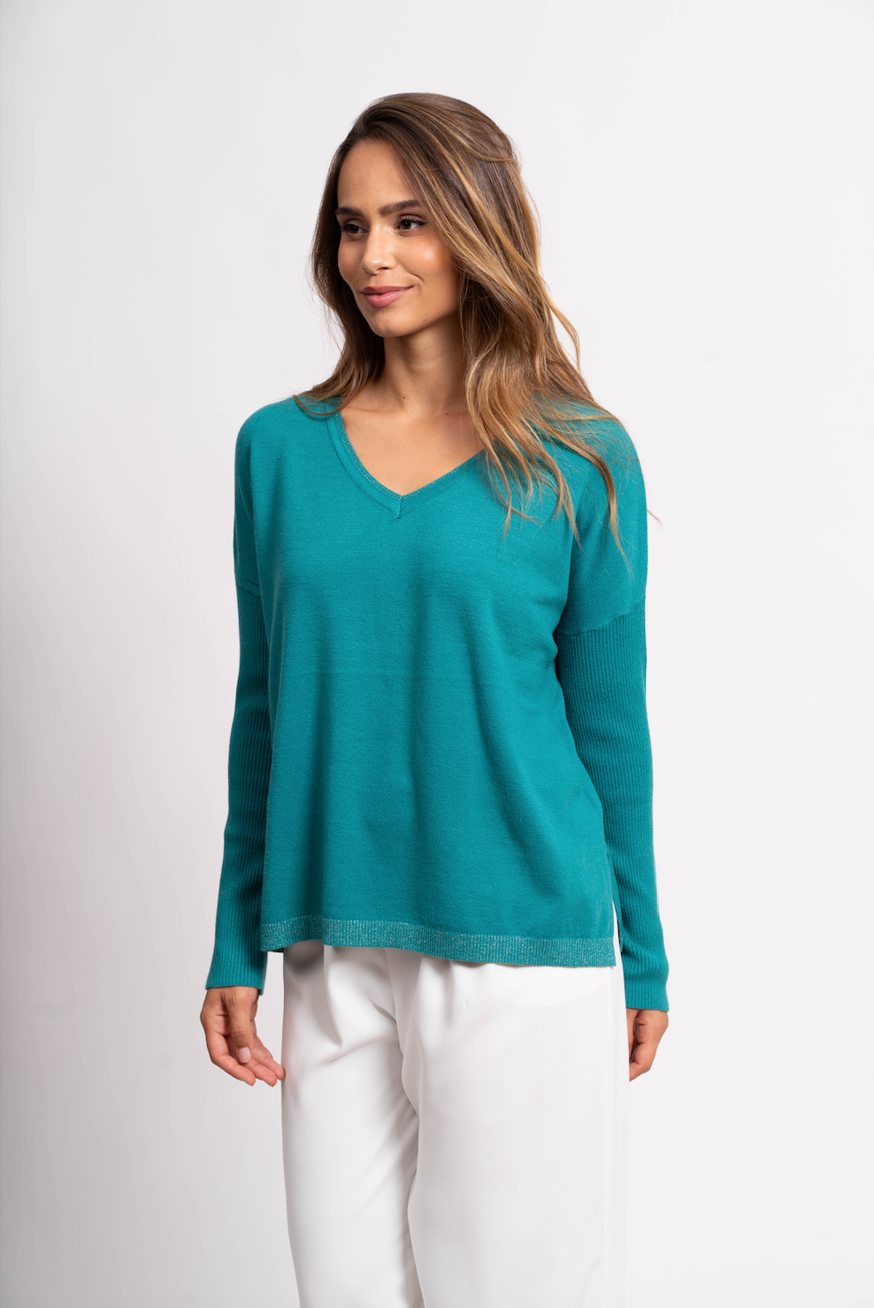 Pull oversize avec fils de Lurex®