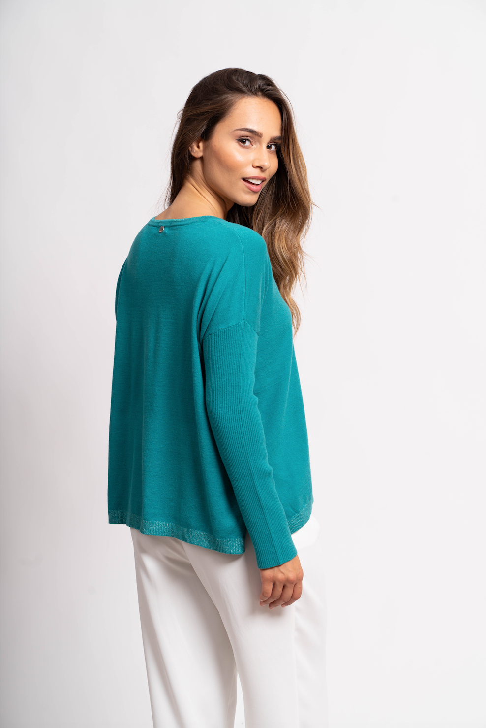 Pull oversize avec fils de Lurex®