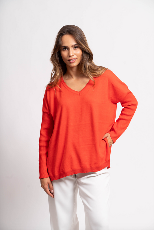 Pull oversize avec fils de Lurex®