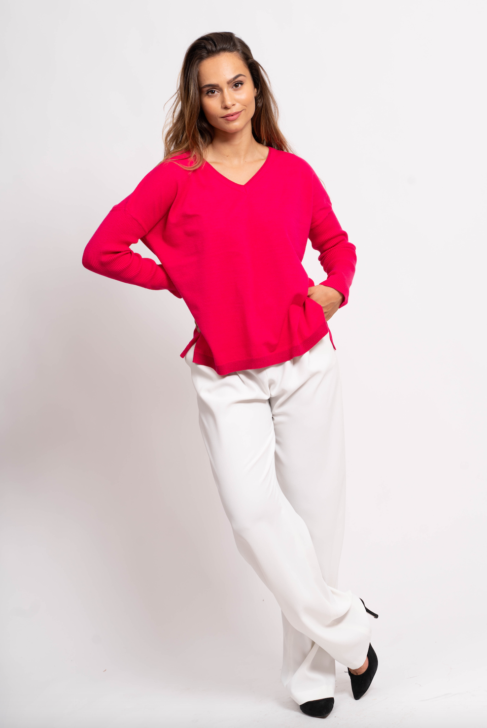 Pull oversize avec fils de Lurex®