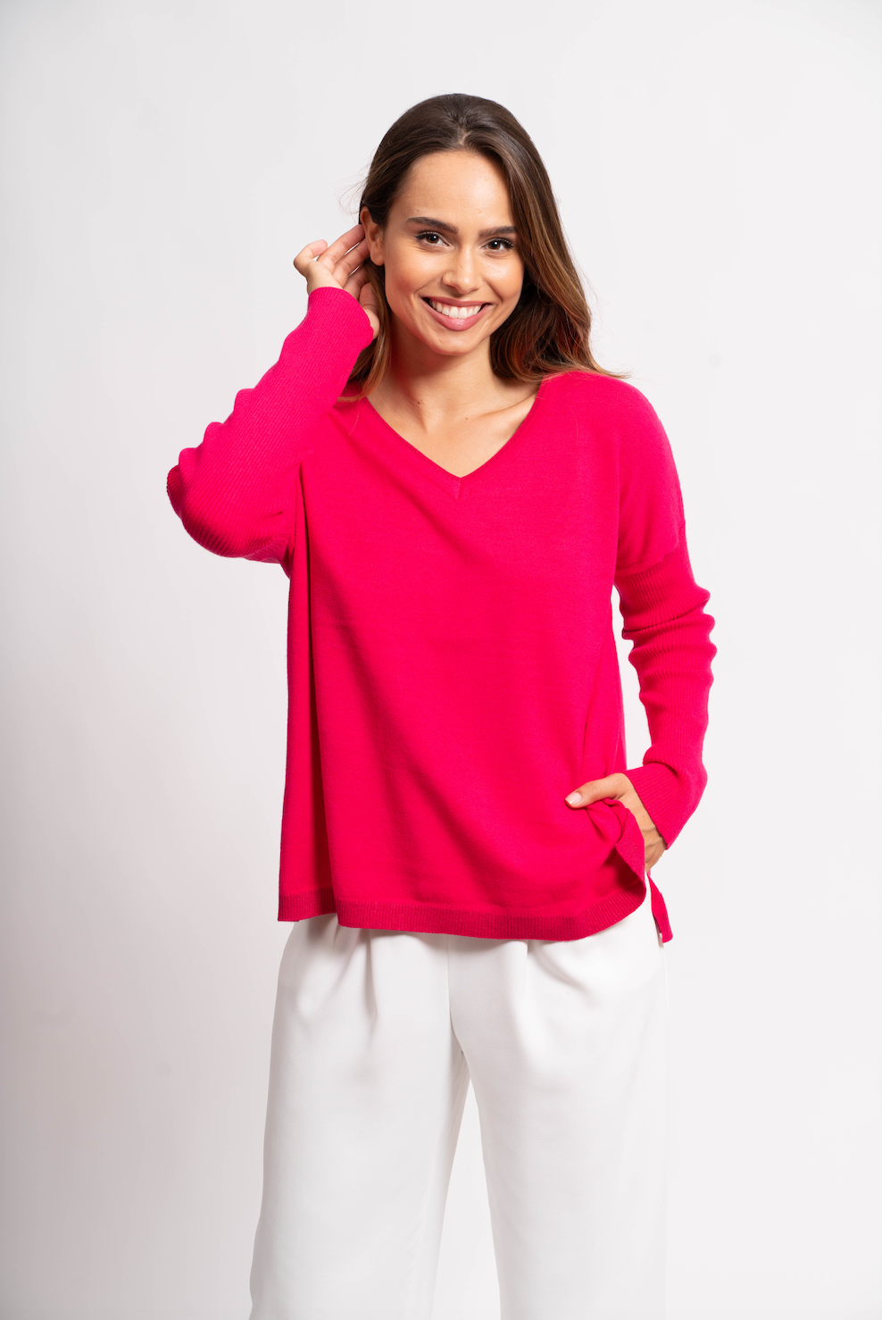 Pull oversize avec fils de Lurex®