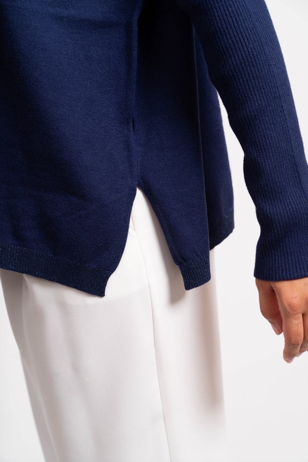 Pull oversize avec fils de Lurex®