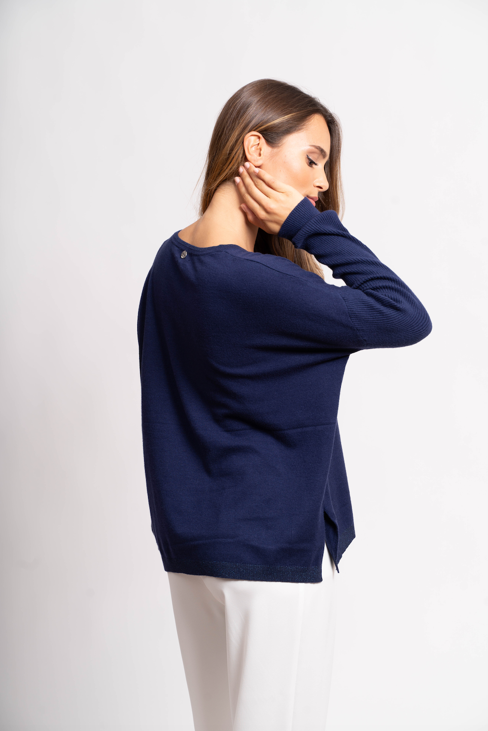 Pull oversize avec fils de Lurex®