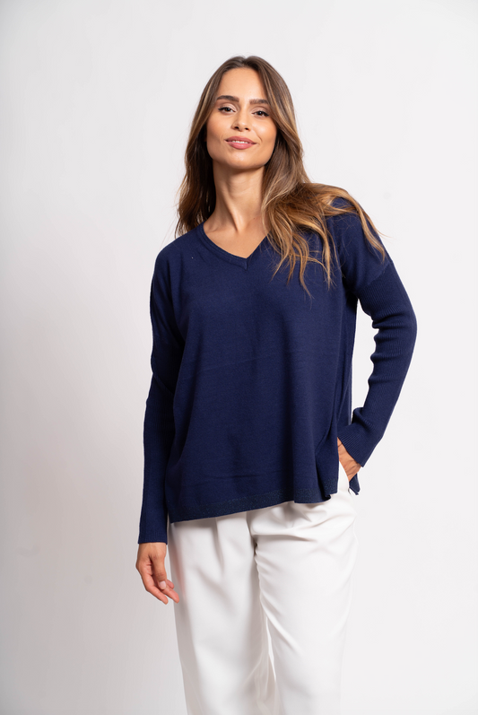 Pull oversize avec fils de Lurex®