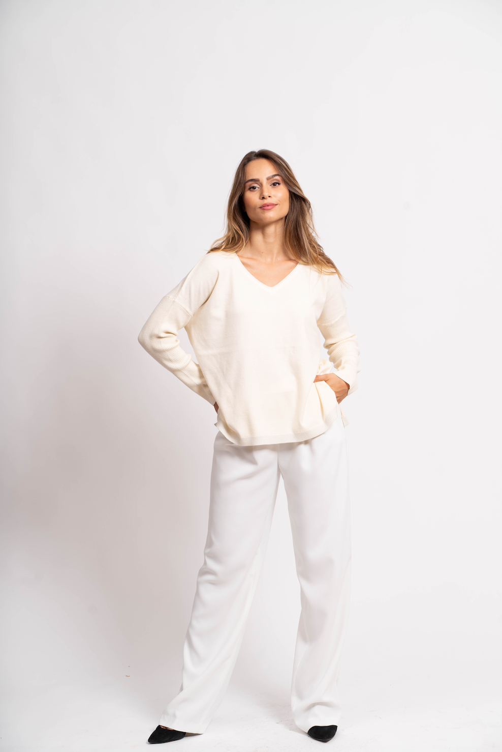 Pull oversize avec fils de Lurex®