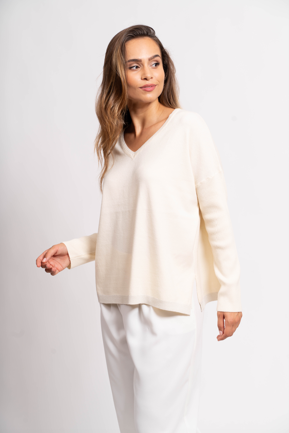 Pull oversize avec fils de Lurex®