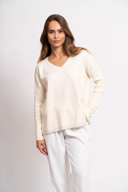 Pull oversize avec fils de Lurex®