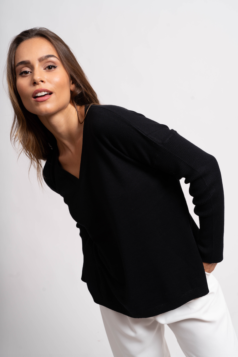 Pull oversize avec fils de Lurex®