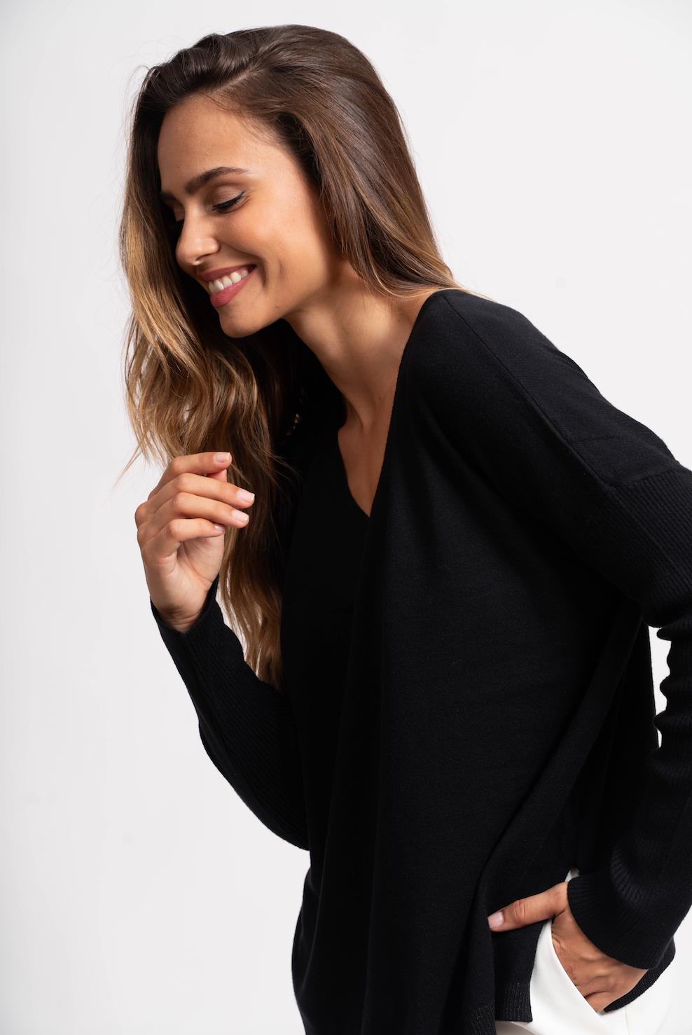 Pull oversize avec fils de Lurex®